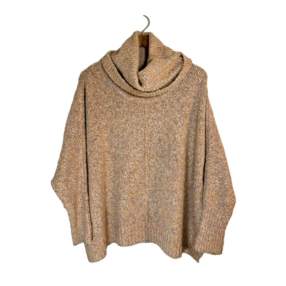 Ruby Moon Sweater Womens SMALL Multicolor Oversized Cowl Neck Relaxed‎ Pullover - Picture 1 of 5